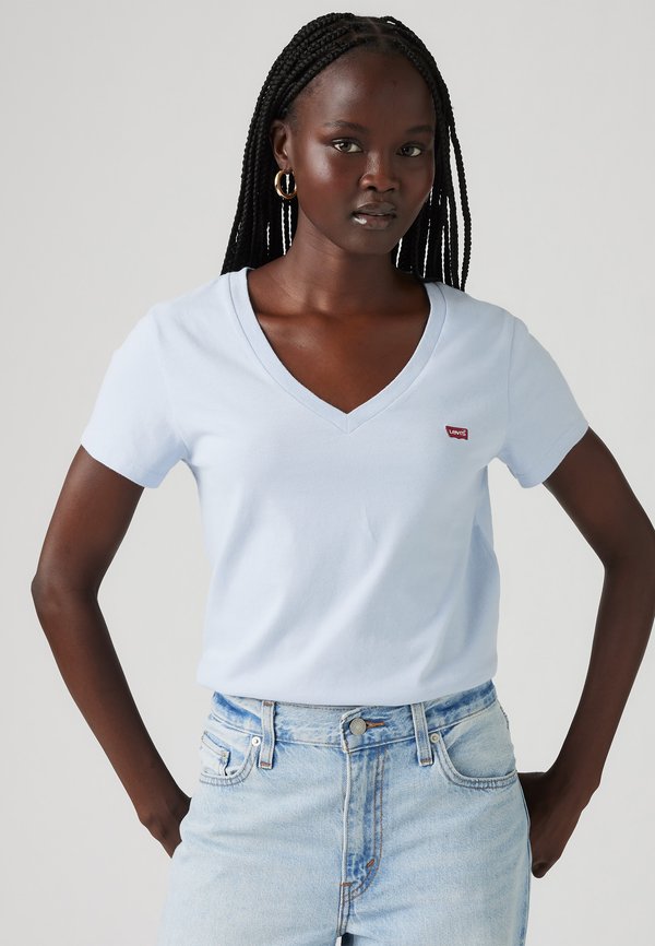 THE PERFECT TEE V-NECK - Basic T-shirt - skyway