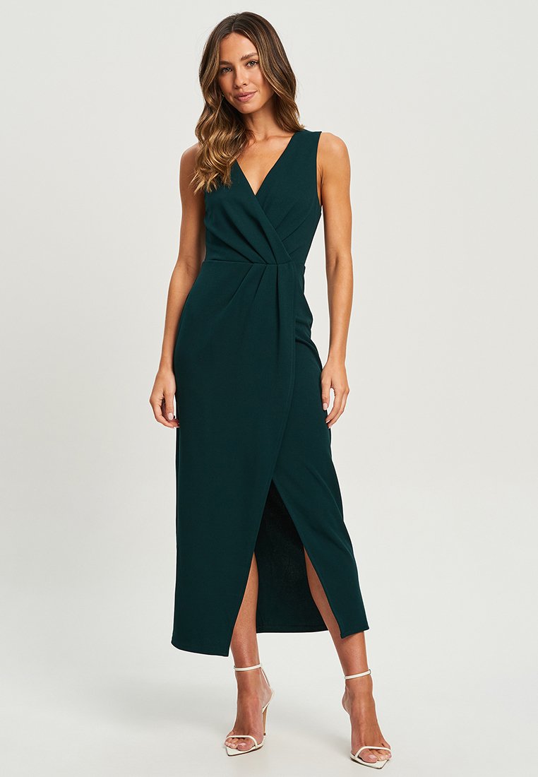 Vestidos Fin De Año Verde Bosque Oscuro De Encaje De Love Triangle