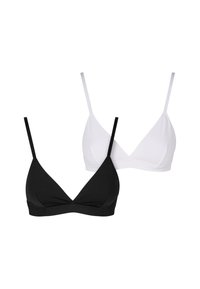 2-PACK - Reggiseno a triangolo - black white