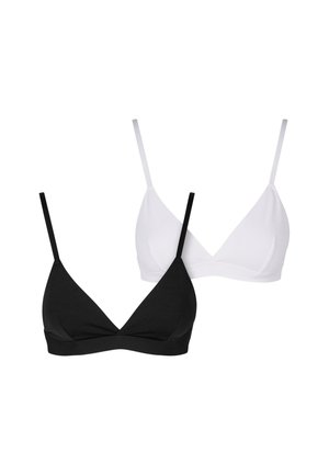 2-PACK - Kaarituettomat rintaliivit - black white