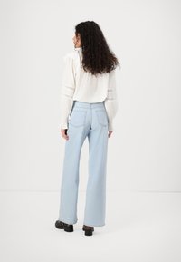 ONLY ONLJUICY Jeans voor dames, wijd gesneden jeans, hoge taille, wijde pijpen, blauw (medium blue denim), 30W / 30L