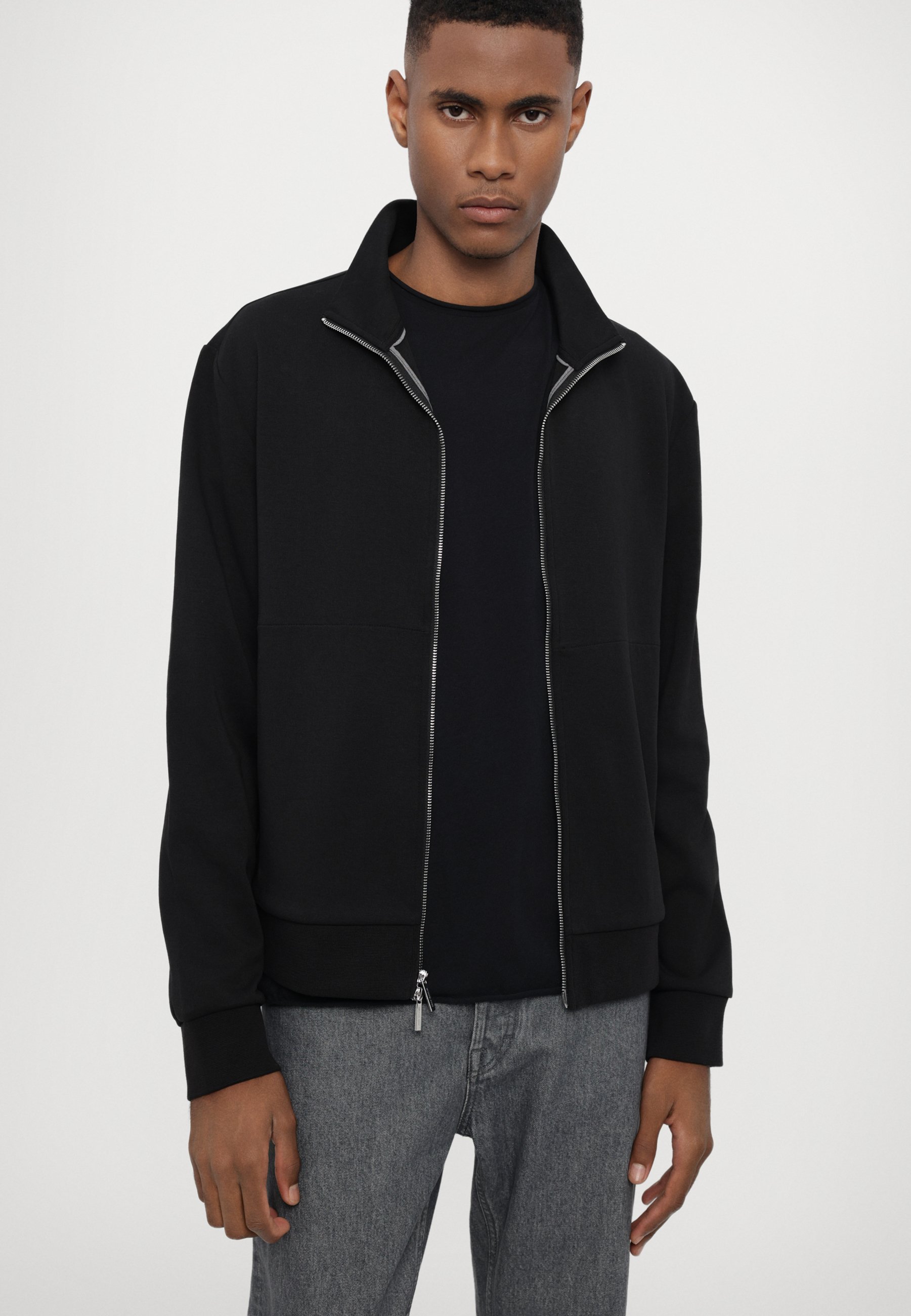 MICHAEL KORS ブラック ブルゾン XS レザー ブルゾン ジャケット | アウター・ジャケット・ダウン