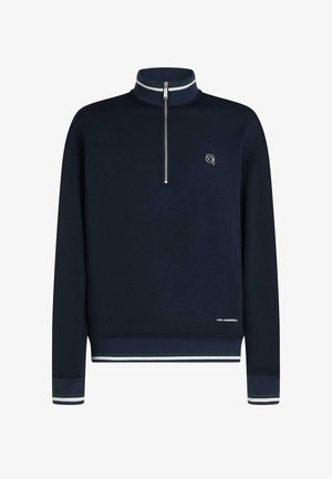 KARL LAGERFELD, IKON HALF ZIP - Felpa - peacoat