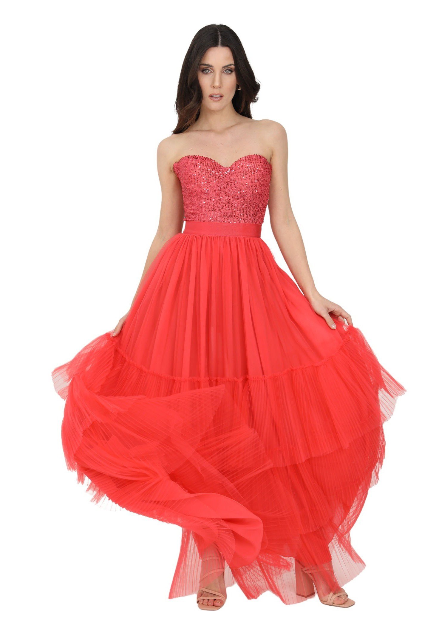 Elisabetta Franchi Vestito elegante - amaranto/rosso - Zalando.it