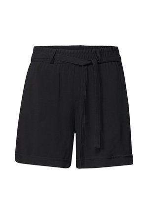 Street One, HIGH WAIST SHORTS MIT GÜRTEL - Short - black