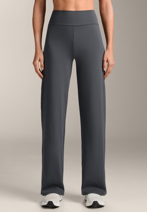 OYSHO HIGH-RISE COMFORT STRAIGHT-LEG  - Trousers - mottled grey