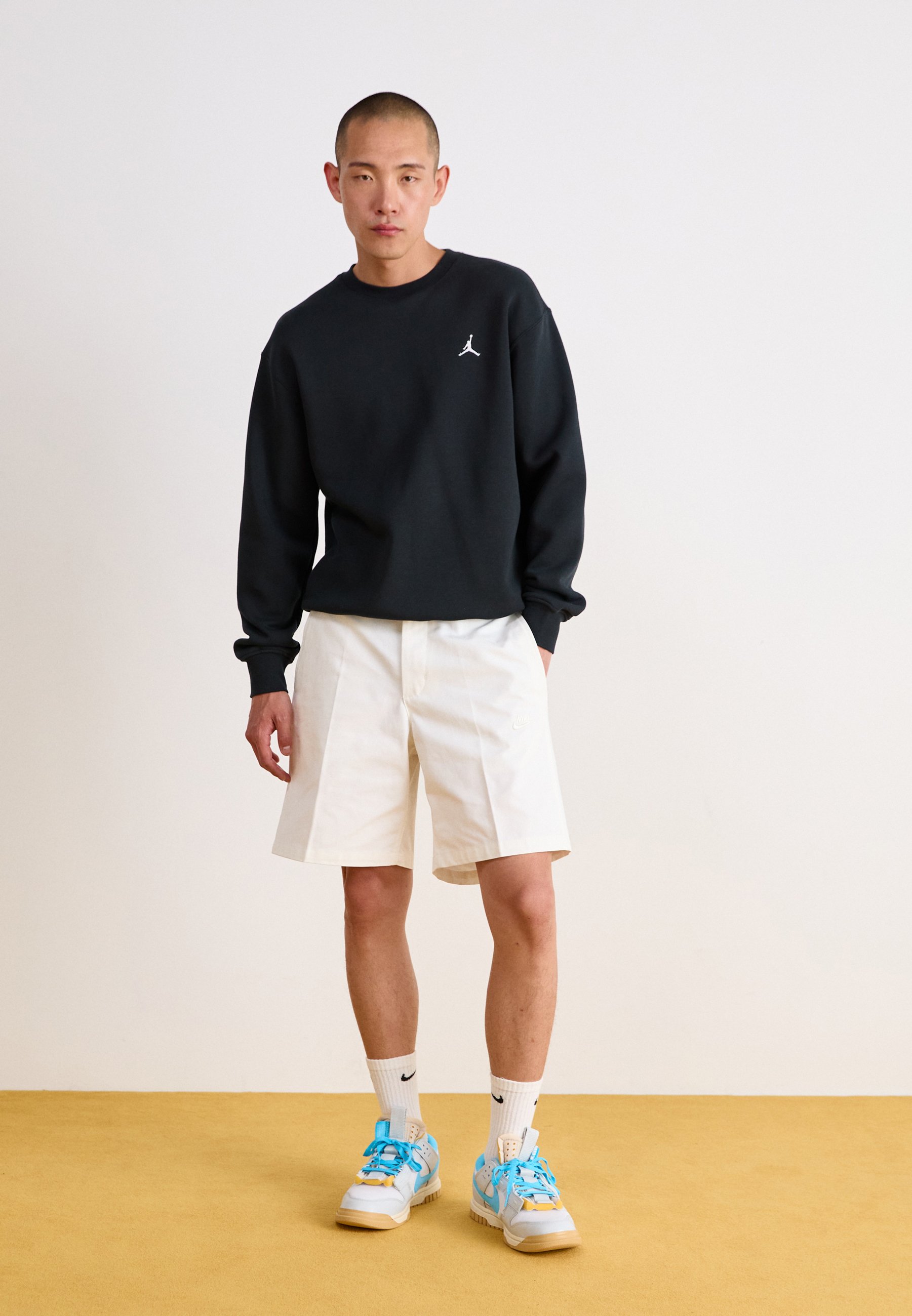 black and white jordan sweater