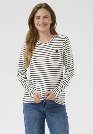 LIDDY - Pitkähihainen paita - chalk dark grey windsor heart