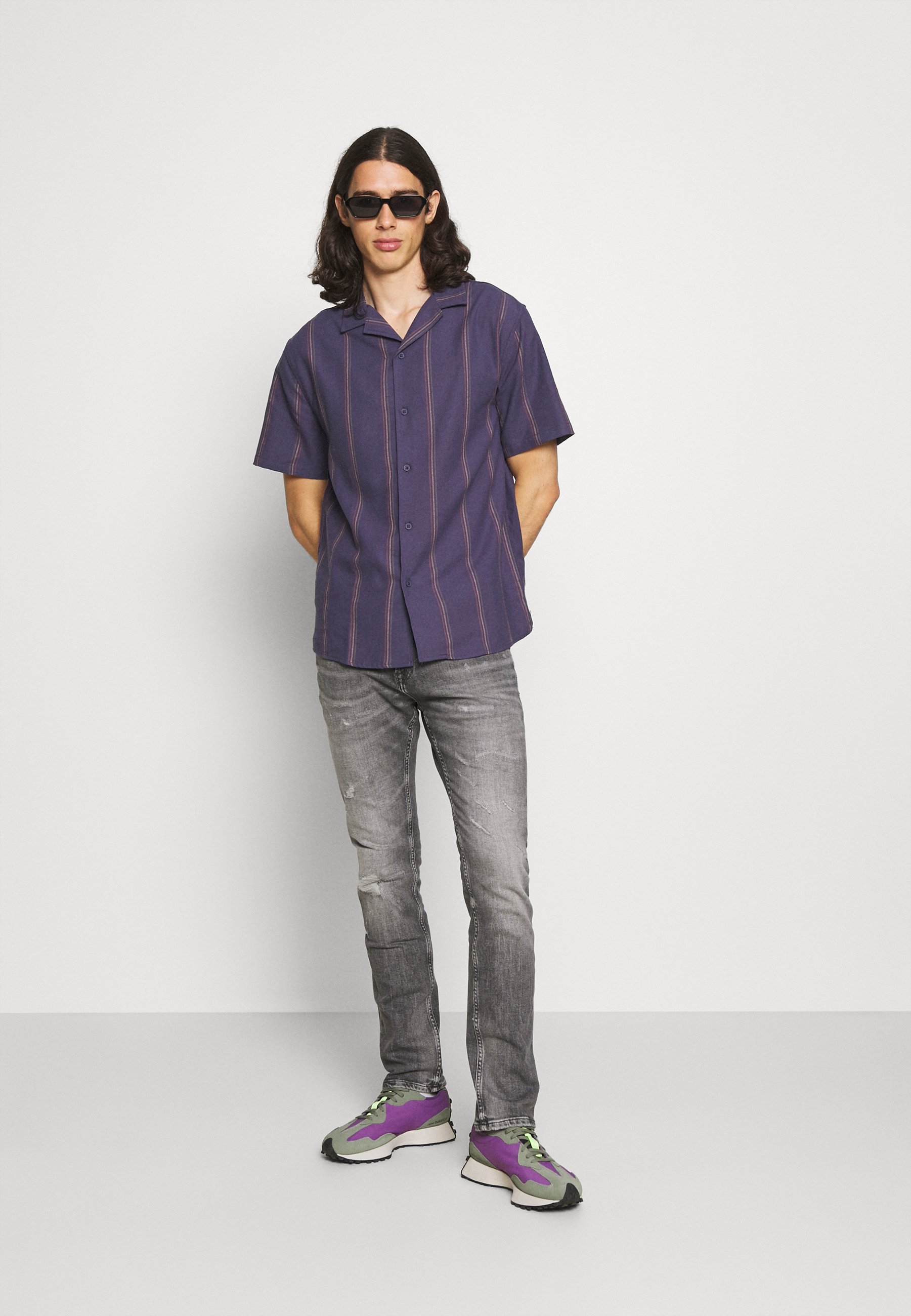 Cotton on Textured Short Sleeve Shirt Shirt, Men's, Size: XXS, Purple