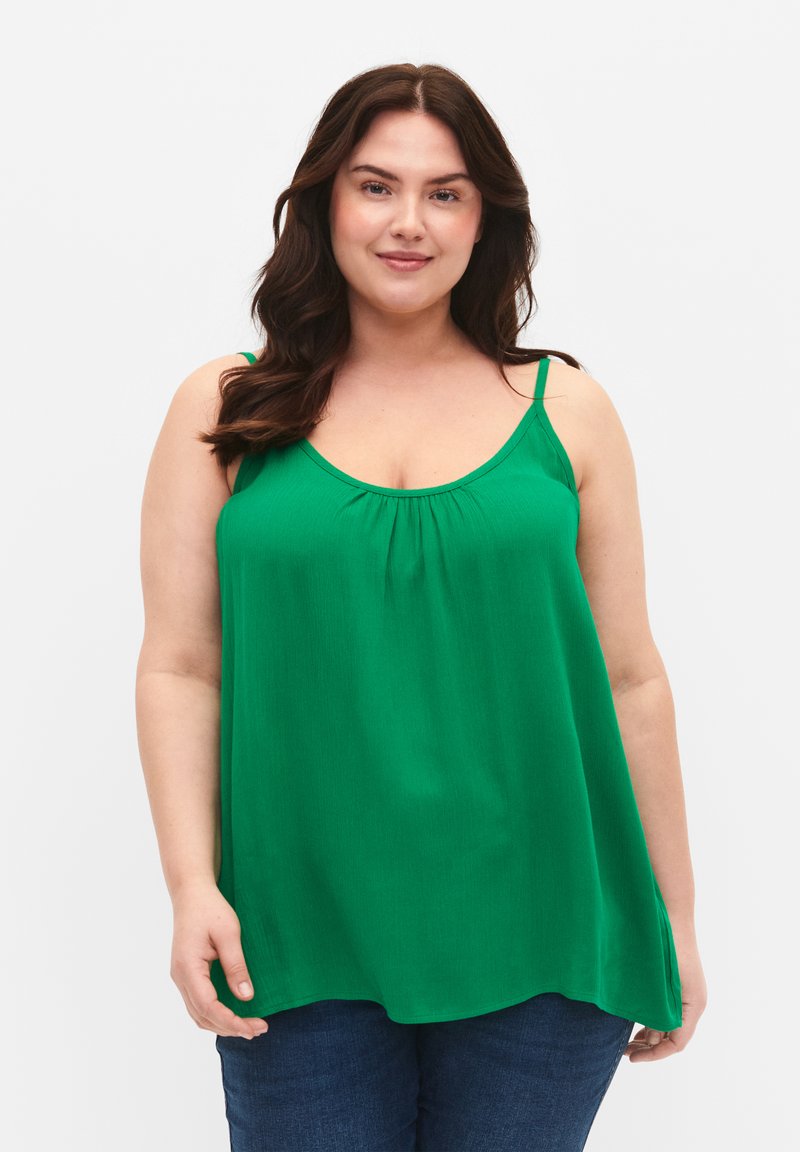 Zizzi TRÄGER AUS - Pluus - jolly green