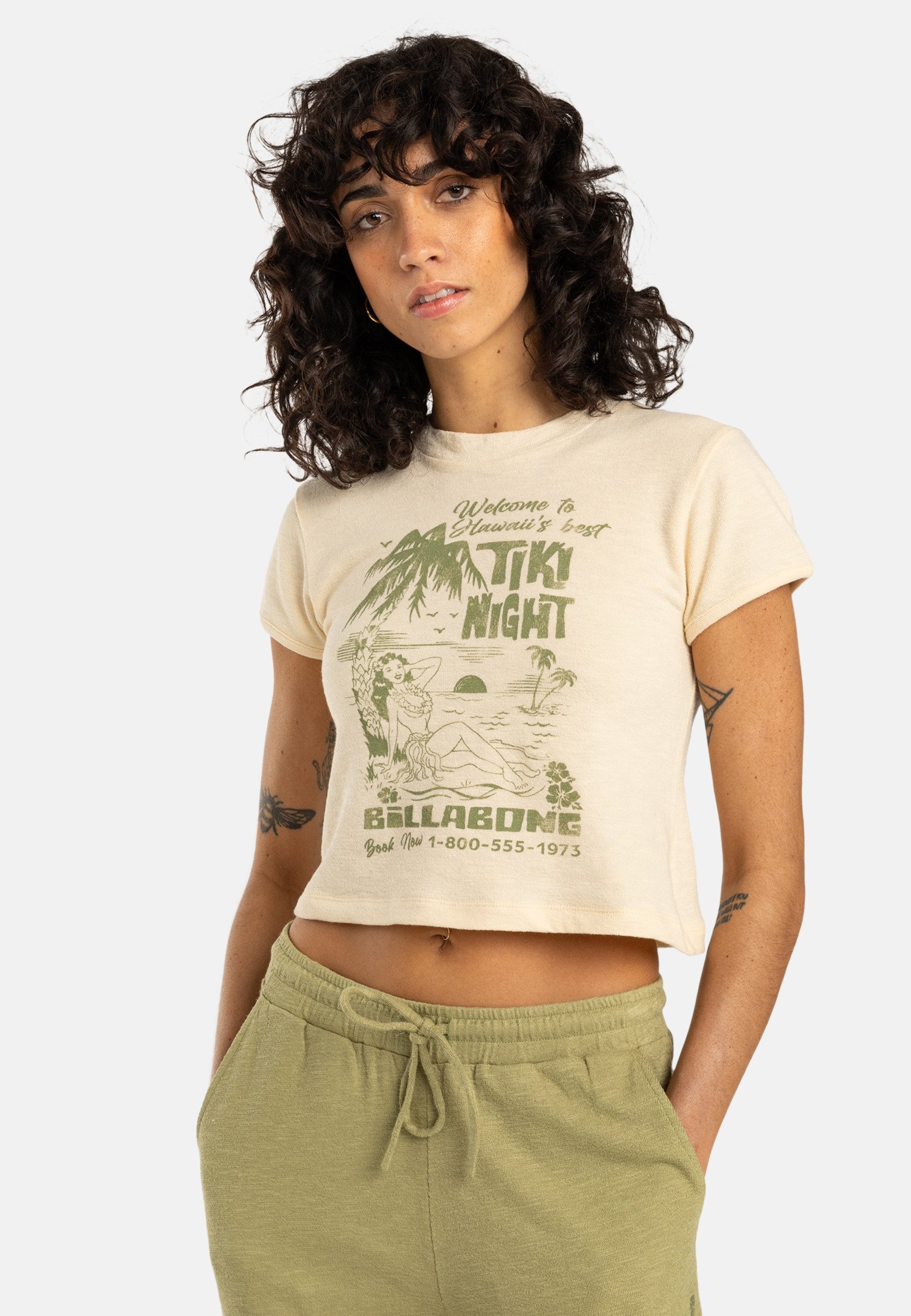 売れ筋商品|||ビラボン Tシャツ レディース トップス GO FOR IT - Top - amethyst smoke ビラボン レディース Tシャツ トップス GO FOR IT - Top