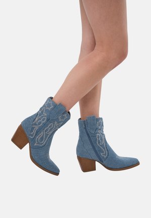 Salinyang Cowboy-/Bikerstiefelette - blau