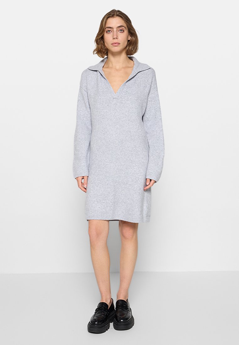 Abercrombie & Fitch Gebreide jurk grijs