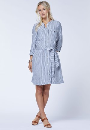 Shirt dress - dark blue white