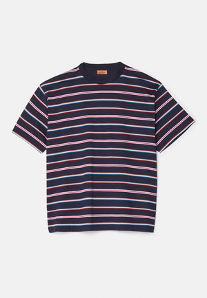 Missoni SHORT SLEEVE - T-shirts med print - blue/orange