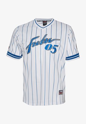 FUBU RETRO PINSTRIPE - Printtipaita - sand blue