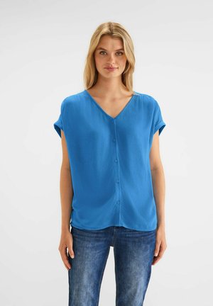 Street One IM MATERIALMIX - Blouse - blau