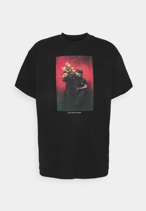 BOUQUET - Camiseta estampada - black