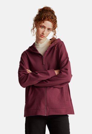 United Colors of Benetton WITH ZIP AND HOOD - Sweater met rits - violet