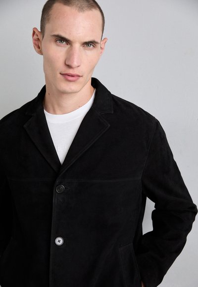 Theory REECE - Giacca di pelle - black