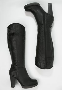 s.Oliver Stivali con i tacchi - black