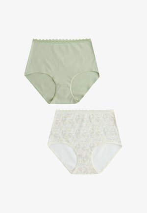 Next, REGULAR FIT - MENOPAUSE FRIENDLY COOLING KNICKERS 2 PACK . - Aluspüksid - white green