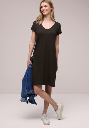 Street One LÄSSIGES - Jerseykleid - braun