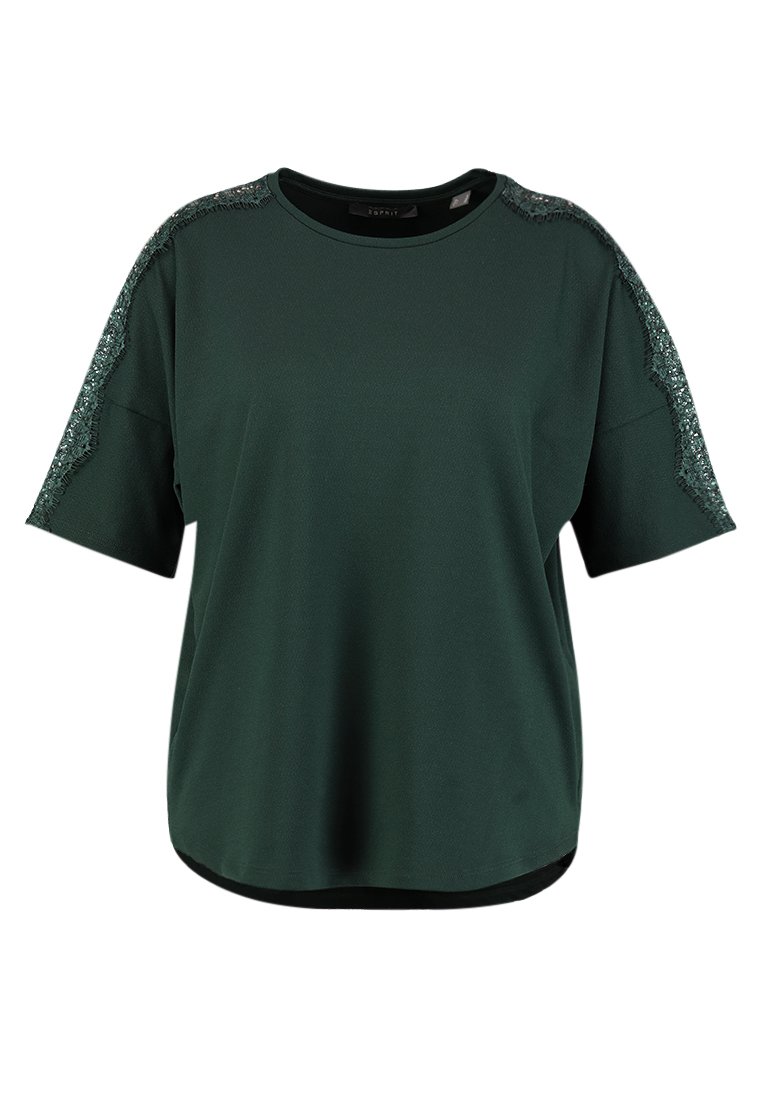 esprit collection T-shirt print donkergroen