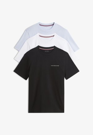 Tommy Hilfiger, 3 PACK TEE - Βασικό μπλουζάκι - white/black/light blue