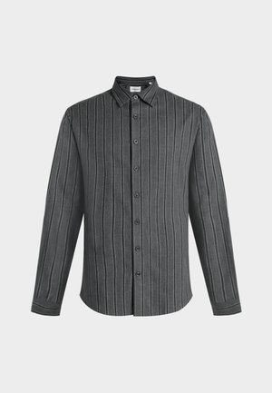 Lindbergh, BRUSHED STRIPED SHIRT - Πουκάμισο - dark grey melange