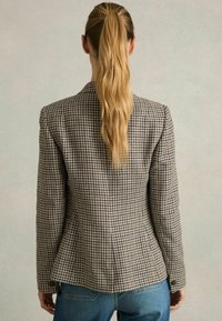 Reiss PETITE FIT - EVIE DOUBLE-BREASTED HOUNDSTOOTH-CHECK - Bleiser - navy neutral check