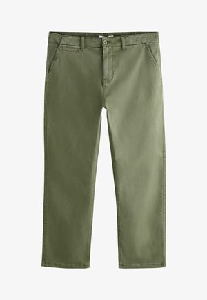 Next, REGULAR FIT - AUTHENTIC WASHED CHINO TROUSERS . - Stoffhose - green