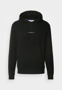 GRID MONOGRAM HOODIE - Sudadera - black