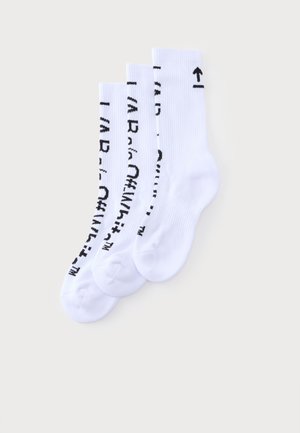 L/AB c/o Off-White, UNISEX 3 PACK - Chaussettes - white/black