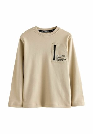 POCKET REGULAR FIT - Pikkade varrukatega topp - stone