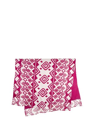 Beach towel - pink/weiß