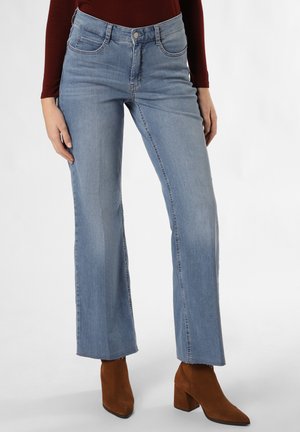 MAC Jeans, WIDE FRINGE - Flared Jeans - medium stone
