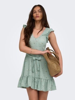 ONLY, KLEID ONLHILLARY KURZES KLEID - Päevakleit - jadeite