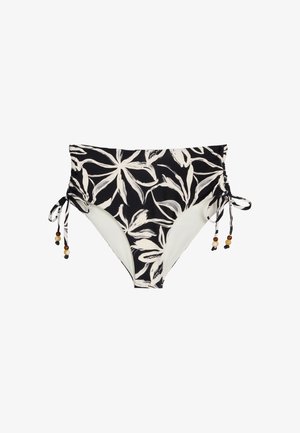Marc O'Polo, ABSTRACT FLORAL - Bikini-Hose - black white cotton print