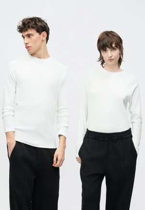 3 PACK UNISEX - Langærmet T-shirt - true black/bright white/forged iron