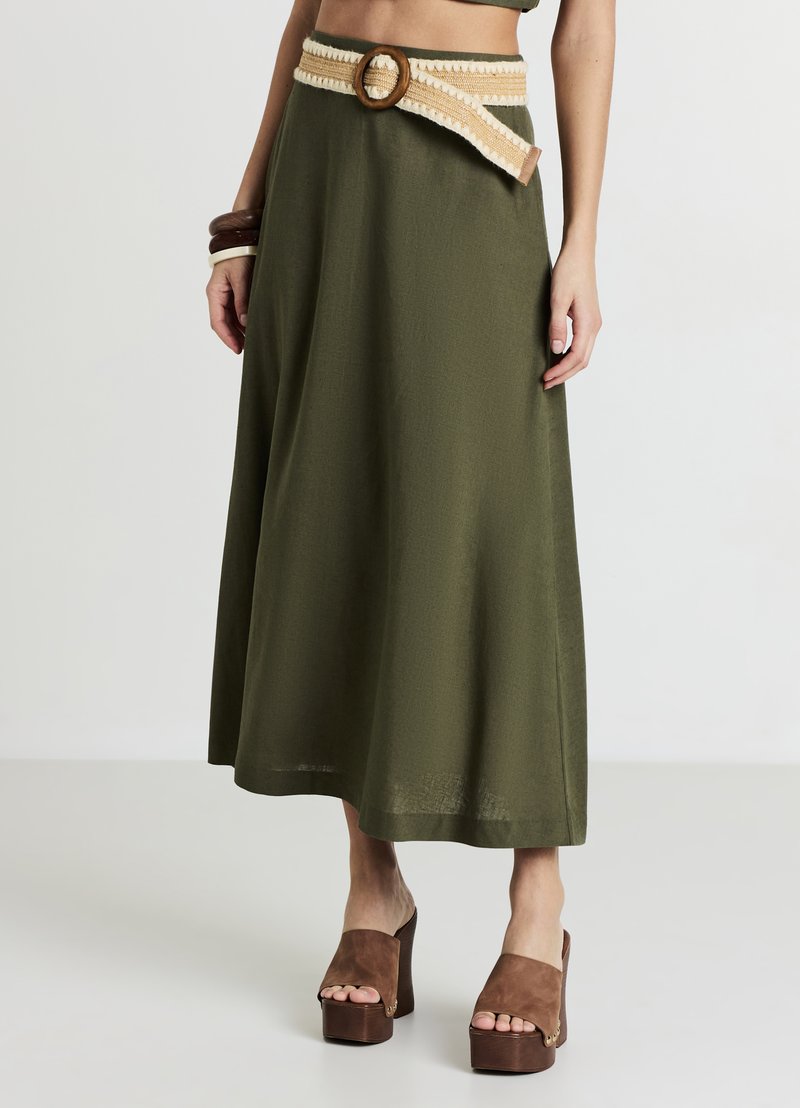 Calliope LUNGA VISC - Maxirock - verde militare scuro