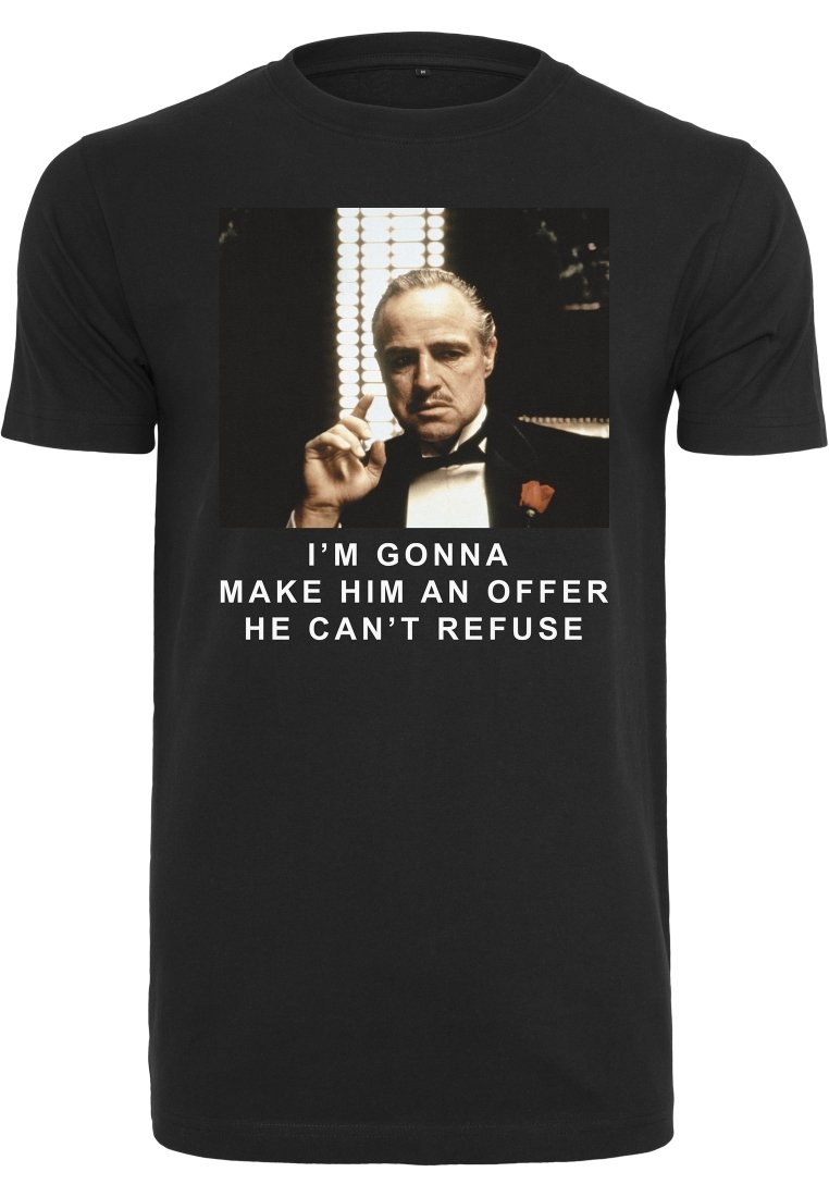 Merchcode T-shirt print zwart