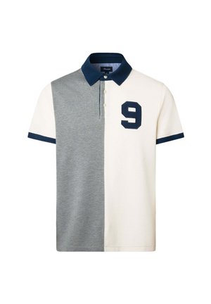 Façonnable REGULAR FIT PATCH RUGBY - Poloshirt - marl grey