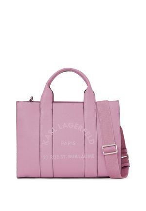 KARL LAGERFELD PEBBLE SQUARE TOTE - Mala de mão - cyclamen