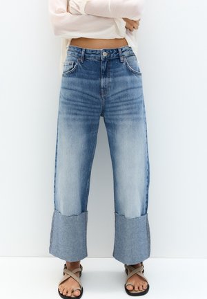 Straight leg jeans - blue denim
