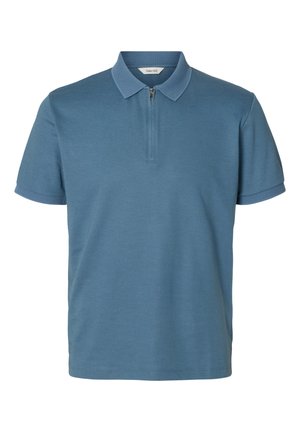 Selected, SLHFAVE ZIP - Pólóing - blue mirage