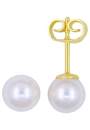 OHRSTECKER AKOYA PERLE 6-6.5MM - Ohrringe - gelbgoldfarben