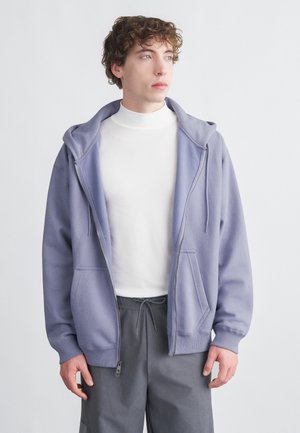 SOLO - Užtrauktuku užsegamas treningas - iron purple/white