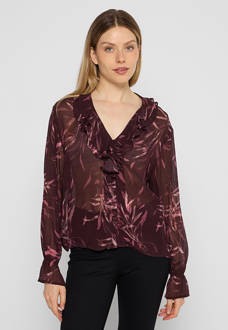 CLAUDIE PIERLOT Blouse bordeauxrood