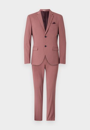 Isaac Dewhirst NOTCH SUIT SLIM - Costum - dark rose